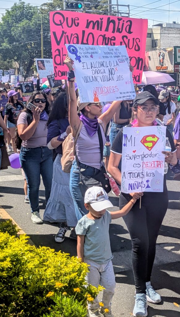 International Women's Day march Guadalajara Mexico