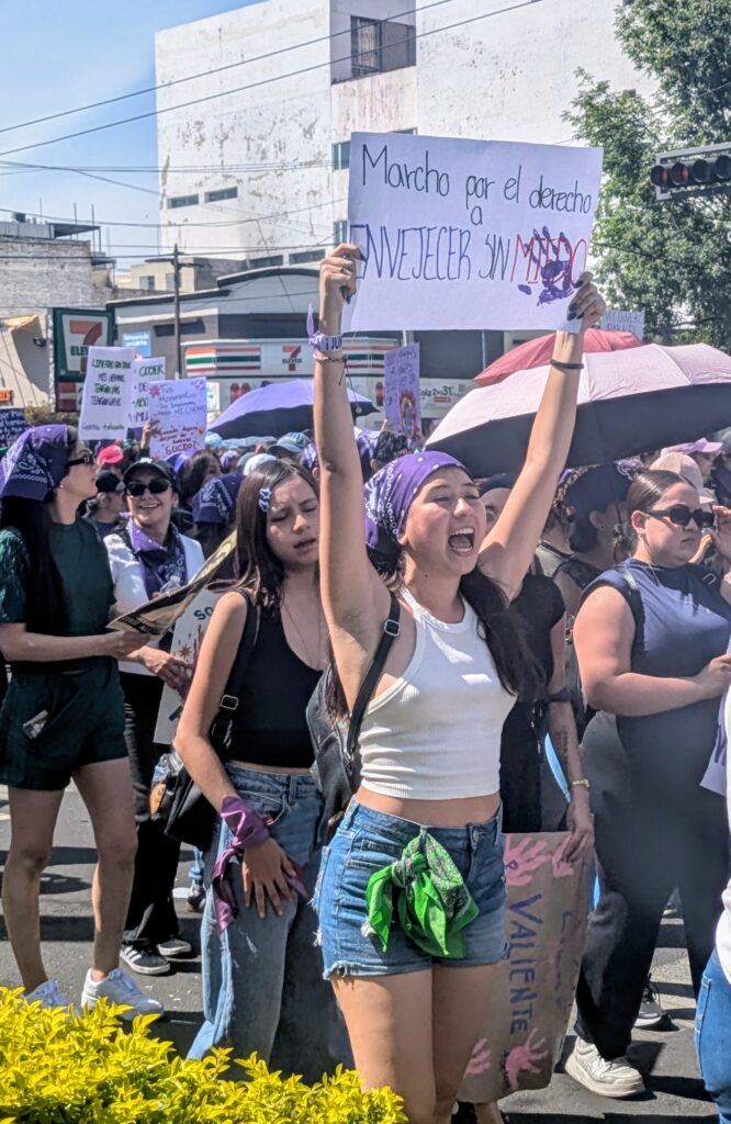 International Women's Day march Guadalajara Mexico