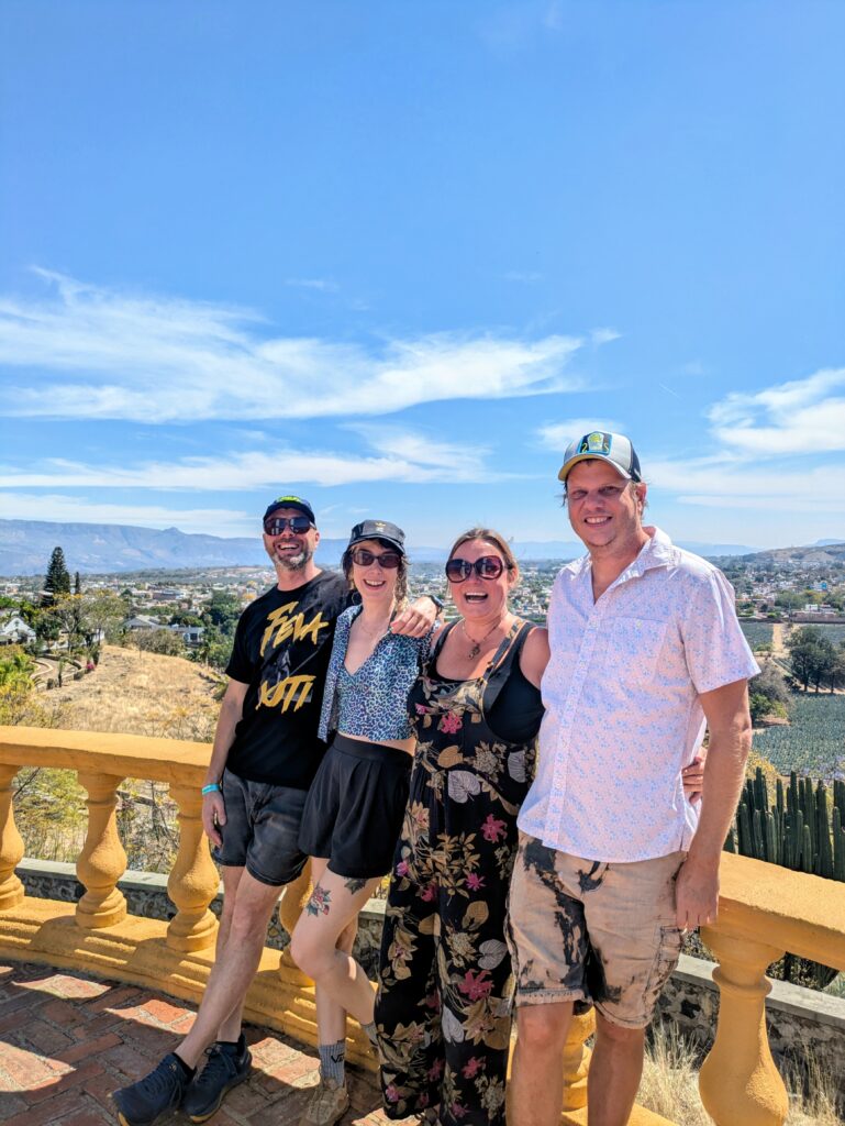 view from mirador Tequila Valley Jalisco Mexico