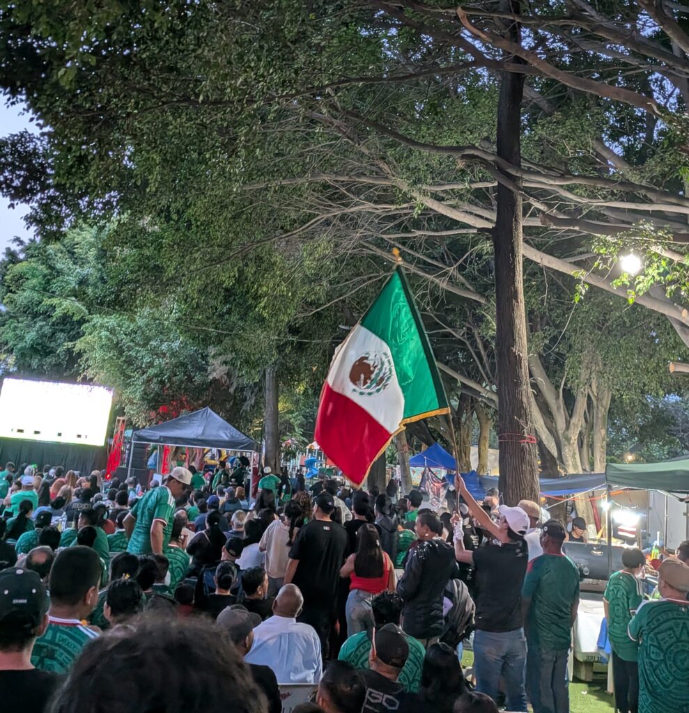 Mexico England World Cup quarterfinal Ajijic malecón